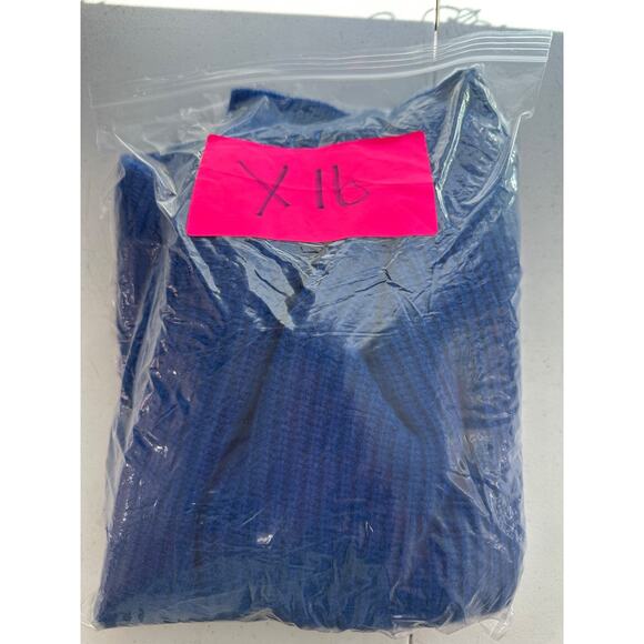 Everlane Women Half Zip Wool Sweater Size XL Blue High Neck Preppy Outdoors Fall - Picture 13 of 13